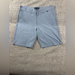 Travis Mathew Sky Blue Flat Front Shorts